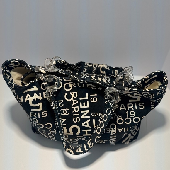 Chanel Vintage Rue Cambon Beach Tote~EUC - Picture 4 of 11